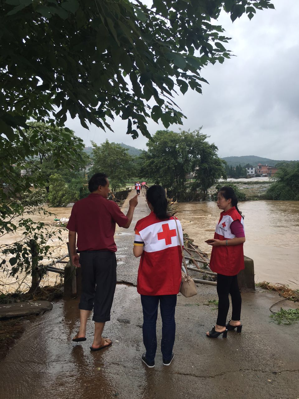  市红十字会积极开展抗洪救灾