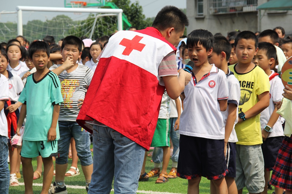 永州市红十字会应急安全知识进校园